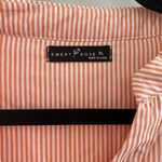 Emery Rose Orange & White Striped Blouse Size XL Photo 2