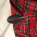 NWT 2000s Y2K Plus Size micro mini Red plaid tartan pleated skirt pleats Photo 3