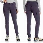 prAna Meme Cargo Skinny Pant Gray Stretch Zion Quartz Hiking Quick Dry Size 8 Photo 1