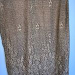 JS Boutique Bronze Metallic Lace Overlay Maxi Special Event Prom Dress 6 Photo 6