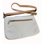 Valentina womens cream genuine Italian Leather womens shoulderbag purse SKU 6651 Photo 7
