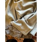 La Femme  Dress Women 00‎ Gray Gunmetal Beaded High Neck Cut Out Formal Gown Prom Photo 15