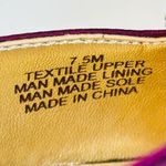 Lilly Pulitzer NEW  Purple Satin Slingback Flat with Rhinestone Bow size 7.5 Photo 8