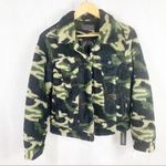 BLANK NYC Faux Sherpa Teddy Camo jacket Size Small Photo 0