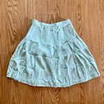 Casual Corner Vintage Mint Green Floral Pleated Skirt Womens 2 Photo 7