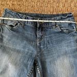 Simply Vera, Vera Wang Women's Simply Vera Wang Cuffed Straight Cropped Stretch Blue Jeans Size 4 Photo 5