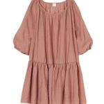 H&M  Airy Mini Old Rose Pink Mini Dress Size Small Photo 1