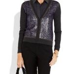 REED KRAKOFF Spangles Cashmere Cardigan Sweater Size XS Gray Photo 0