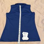 EP New York size small blue sleeveless collared V neck top EUC worn Blue Photo 9