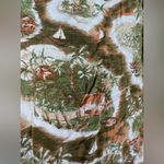 st. john's bay  Green and Brown Tropical Men's Shirt Photo 3