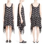 Opening Ceremony NEW Open Ceremony Women’s Gesture Burnout Handkerchief Dress size 4 Black Photo 1