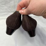 Fs / Ny Womens Brown Suede Cap Toe Wedge Shoes Size 9.5 Made In Spain Photo 8