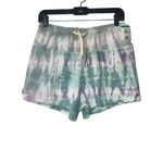 JOHN ELLIOTT Reconstructed Tie Dye Shorts in Mineral & Opal 2 Medium New Womens Green Photo 6