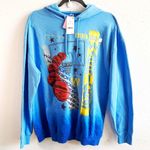 Nba Sweatshirt Golden State Warriors Oversized Graphic Hoodie Ombre Blue L NWT Photo 4