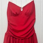 Red Ruched Sweetheart One Piece Swimwear size L Size L Photo 2