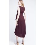 Tracy Reese  Anthropologie NWT Wine Vermont Faux Wrap Midi Dress Size 0 Photo 2