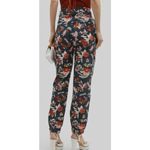 Carolina K Alicia Floral High Waisted Gaucho Pants NWT Sz. S Black Photo 4