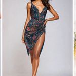 Asymmetrical averie HALLEY DRAPED MIDI dress NWT $168 revolve formal party xxl Blue Photo 5