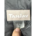 Tanjay Black & Silver Metallic Floral Textured Zip Photo 10