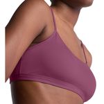 Calvin Klein Brand New  Women's Size Medium Purple Lightly Lined Bralette Bra Photo 2