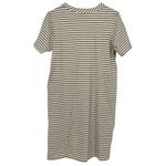 NEW BUFFALO DAVID BITTON Cotton Rich Yarn Dye Striped Short Sleeve Dress Small Black Photo 3