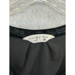 Spring + Mercer Velvet Legging Tee Medium Top V Neck Pocket Stretch Soft Black Photo 2