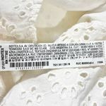 ZARA Eyelet Tie Strap Button Front Mini Dress 7521/341/250 White Size Medium Photo 14