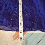 Rat & Boa Belina Sequined Low Cut Back Slip Mini Dress Size Large Blue Photo 8