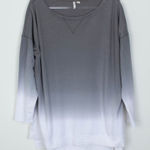 Cato Womens Ombre Crewneck Pullover Tunic Top Size XL Gray Long Sleeve Comfy Photo 0