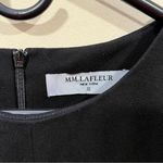 MM.LaFleur M.M.LaFleur Milano Drape Dress Ribbed Pima Modal black sleeveless Al Line size12 Photo 1