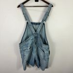 Lucky Brand  Cutoff Shortalls Women XL Light Wash Distressed Coastal Cowgirl Boho Photo 2