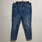 a.n.a  Women's Size 12 High Rise Skinny Ankle Jeans Distressed Blue Photo 2