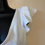 EXPRESS Women’s Bodysuit Ruffle Flutter Short Sleeve Snap Closure Size Medium Photo 1