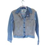 Levi's NWT  RARE French Tulle Denim Trucker Jean Jacket S Cowgirl Western Boho Photo 2