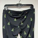 Tipsy Elves  Womens Christmas Tree Leggings Shiny Black Green Size Large Festive Photo 3