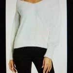 Chelsea28  Cozy Eyelash Sweater Off Shoulder V Neck Long Sleeve Ivory WomenSize L Photo 1