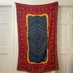 Morgan De Toi Scarf Wrap Boho Hippie Festival Tie Dye Cotton Colorful 43" X 68" Photo 1