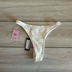 Pretty Little Thing Crinkle Tanga Bikini Bottom White XS NWT IN PACKAGE Photo 5