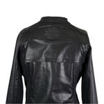 Harley Davidson Womens Moto Biker Jacket Size Medium Black Photo 6