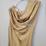 Significant Other Erika Tan Satin Dress Size 6 Photo 4