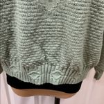 Vintage Liz Thomas Knit Sweater – Light Green Floral – Size L Size L Photo 2