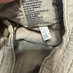 American Eagle  Khaki Linen Blend Pants Cargo drawstring waist sz 8L tall Photo 9