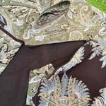 VTG Y2K Emma James Women 12 Asymmetrical Paisley Witchy Midi Skirt Whimsygoth Green Photo 4