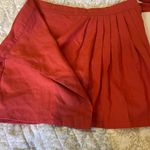 étoffe studios Women’s Linen Blend Red Skirt Tie Waist Size Large Photo 3