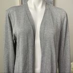 Verve Ami  Women’s Silver Open Front Cardigan Size L Photo 3
