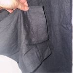 ZARA NWT ‎ Large Black Linen Blend Wide Leg Pants CP Photo 3