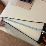 Indie Handmade Fabric Woven Weaved Southwestern Small Crossbody Bag Black Photo 10