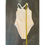 Xhilaration Andie Women's One-Piece Swimsuit White Size L Cross-Back Straps Photo 4