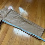 Spanx  Vegan Leather Straight Cigarette Leg Pants Toffee Beige Sz XL Photo 6