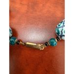 Boho Chic Beaded Necklace‎ White Green Geometric Handmade Fashion Jewelry Photo 4